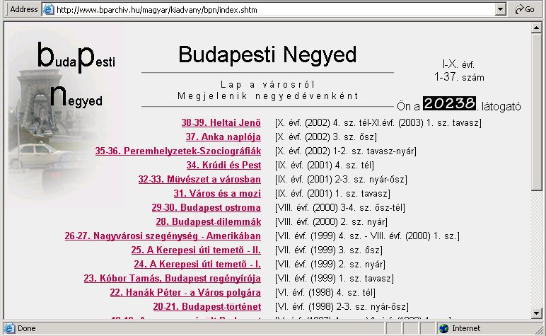 Budapesti Negyed 2004.04.22.
