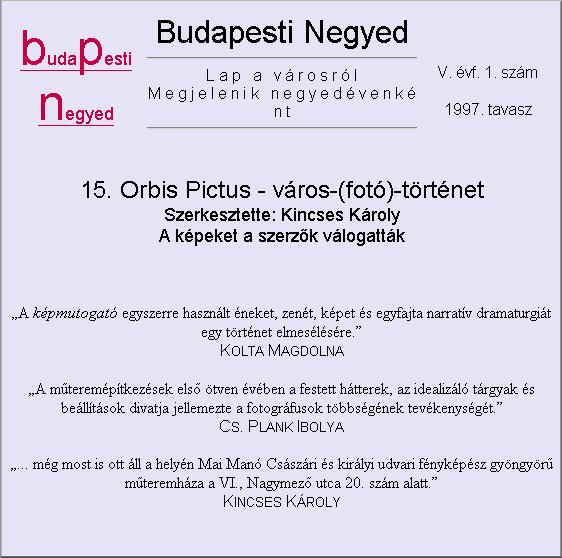 Budapesti Negyed 2005.01.25.
