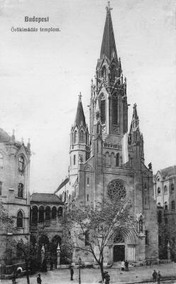 Az rkimds templom, 1910-es vek, kpeslap, Ferencvrosi Helytrtneti Gyjtemny