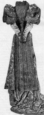 Erzsbet kirlyn magyaros gysz dszruhja, melyet utols magyar hivatalos szereplsekor viselt. Vasrnapi Ujsg, 1899. jnius 11.
