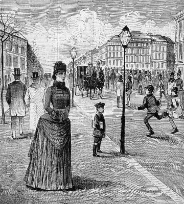 Erzsbet kirlyn stja az Andrssy ton, 1888, Budapest