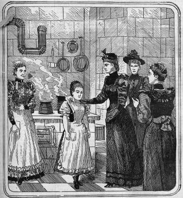 Erzsbet kirlyn az Erzsbet rvahz konyhjban, 1893, Kis Ujsg