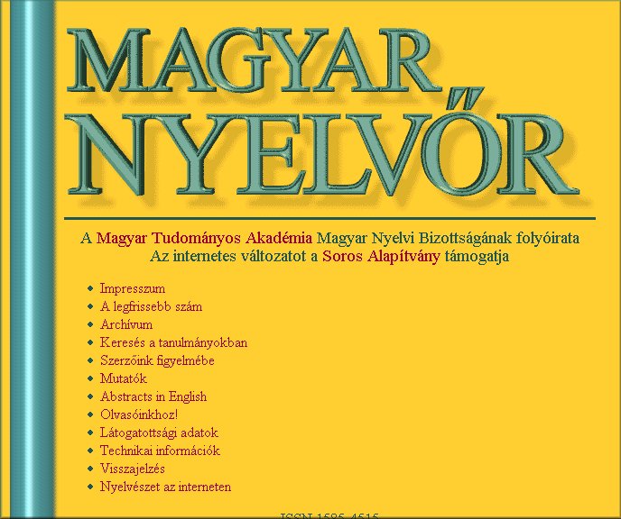 Magyar Nyelvr 2004.07.23.