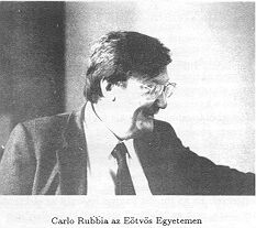Carlo Rubbia az Etvs Egyetemen