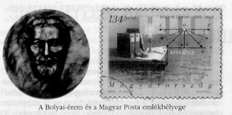 A Bolyai-rem
s a Magyar Posta emlkblyege