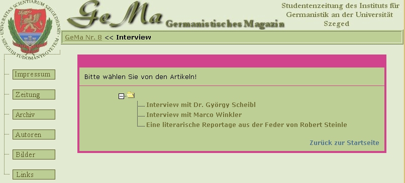 Germanistisches Magazin, 2005-10-05