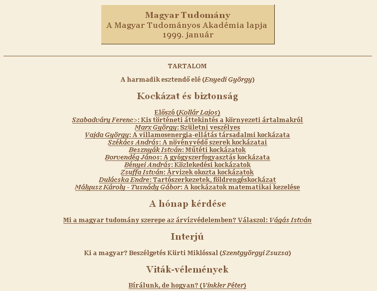 Magyar Tudomny 2005.10.04.