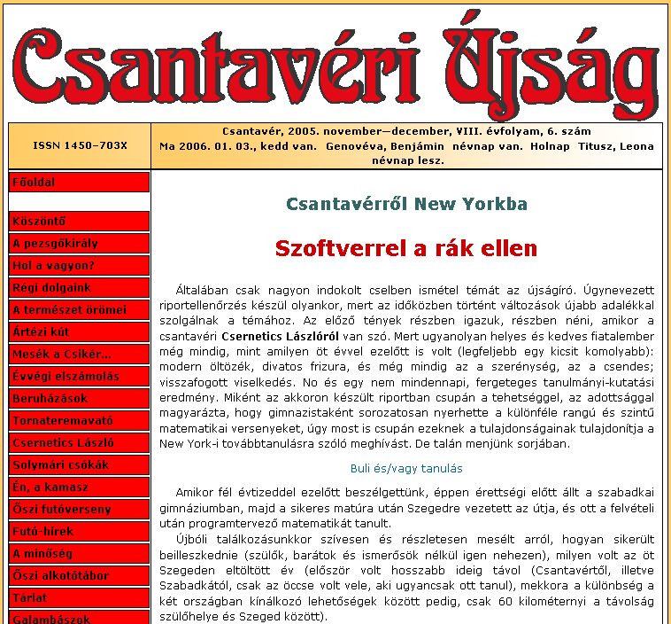 Csantavri jsg, 2006-01-03
