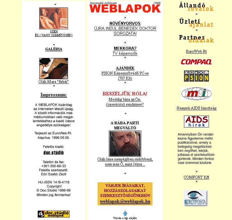 Weblapok, 2006-07-10