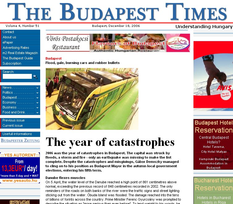 The Budapest Times 2007.01.07.