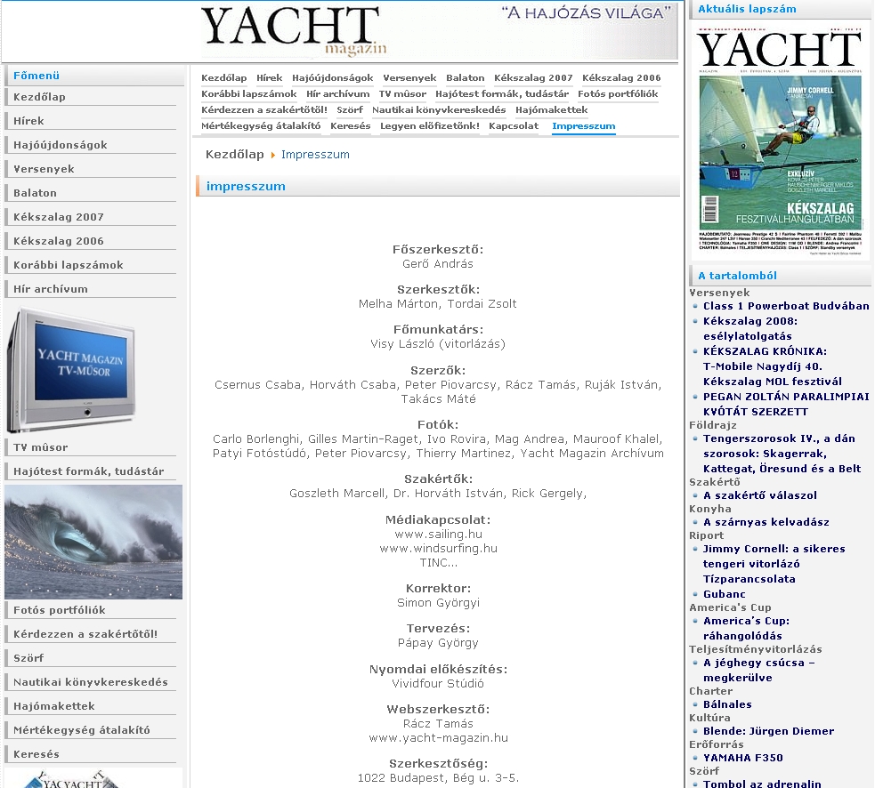 Yacht Magazin 2008.07.04.