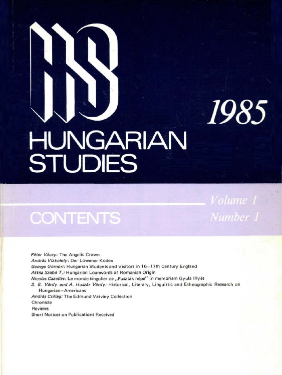 Hungarian Studies 2008.11.26.
