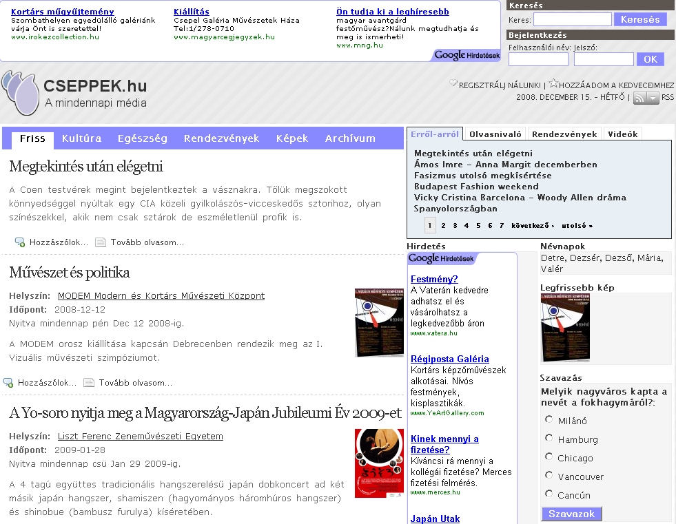 Cseppek.hu 2008.12.15.
