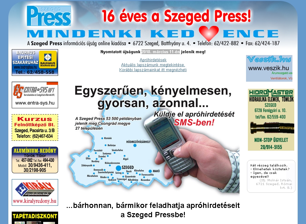 Szeged Press 2010.03.04.
