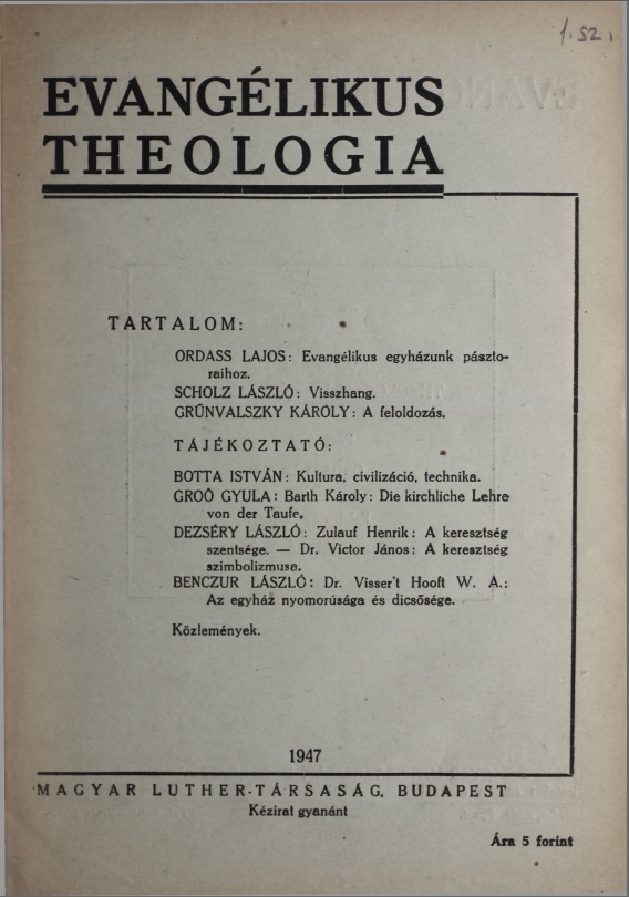 Evanglikus theolgia 2013.05.31.