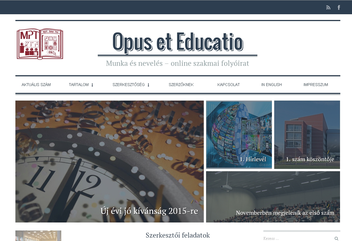 Opus et Educatio 2015.03.17.