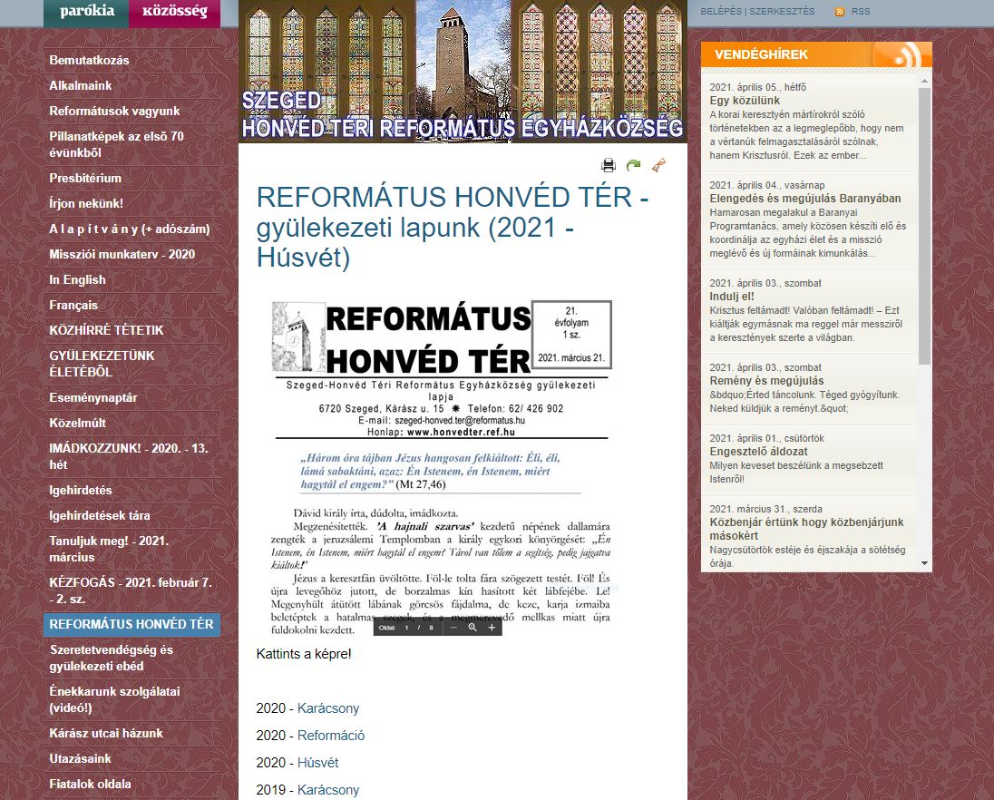 Reformtus Honvd Tr 2021.04.22.